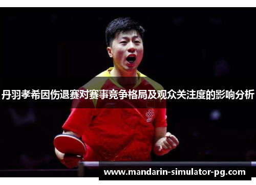 丹羽孝希因伤退赛对赛事竞争格局及观众关注度的影响分析