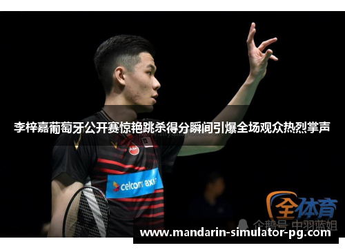 李梓嘉葡萄牙公开赛惊艳跳杀得分瞬间引爆全场观众热烈掌声